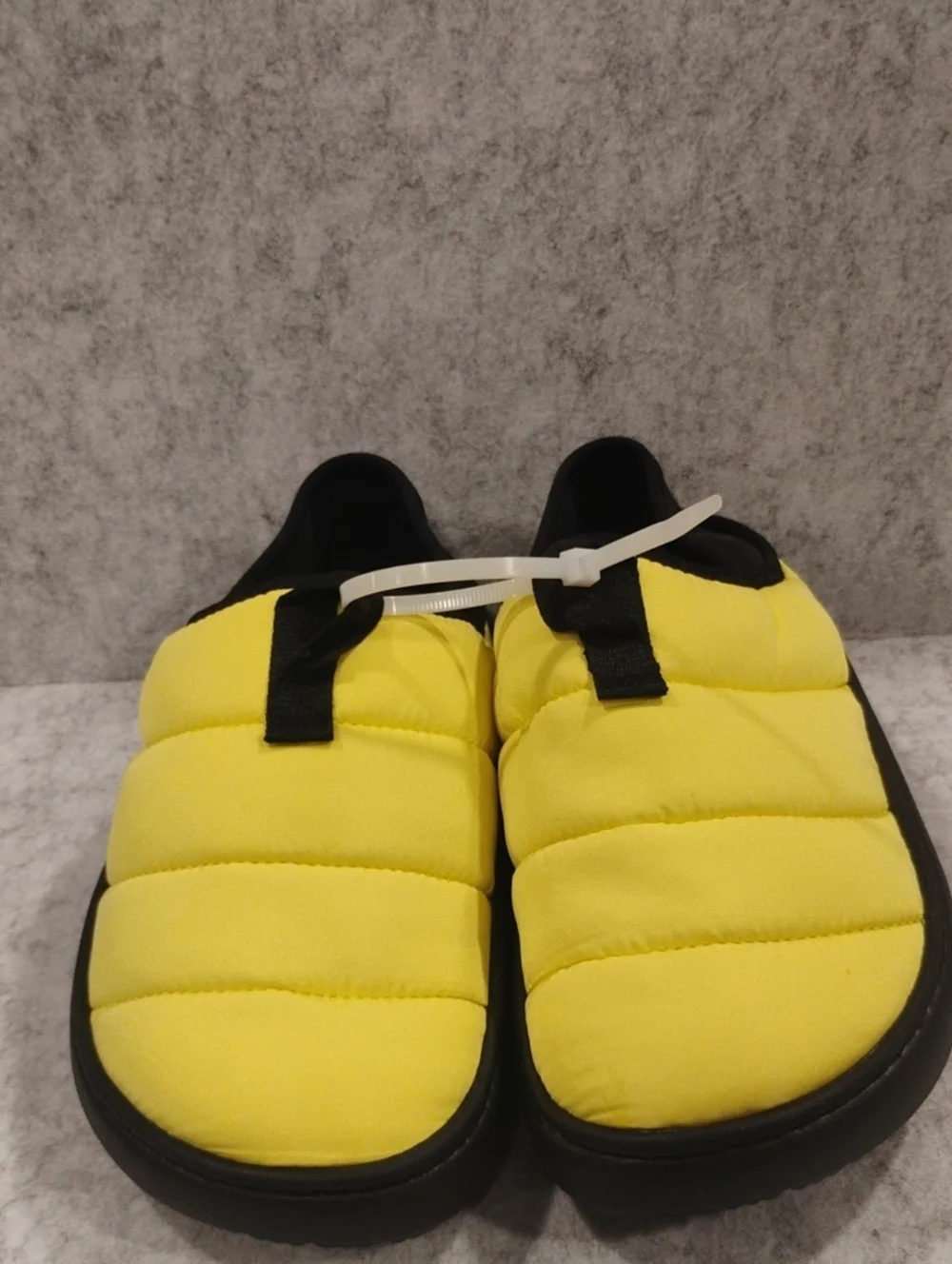 Yellow Kids Puffer Slip-On Shoes